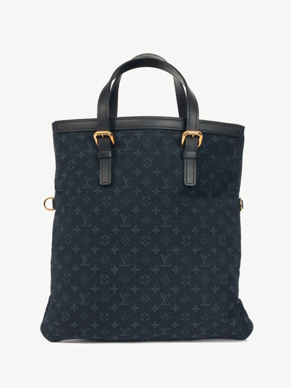 Louis Vuitton Francoise Navy Mini Lin Monogram Tote